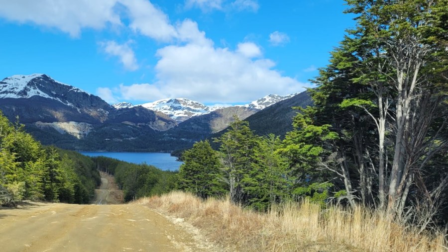 Escondido Lake at Tierra Del Fuego province, Argentina