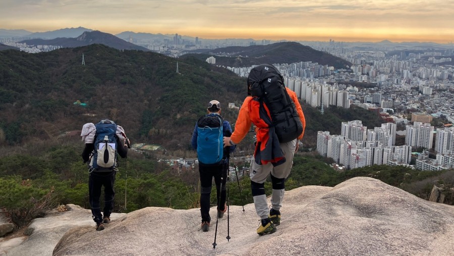 Seoul City View from Bukhasan National Park