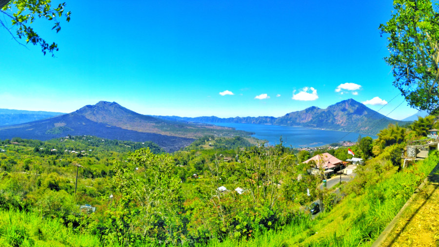 View of Mount Batur from Kintamani