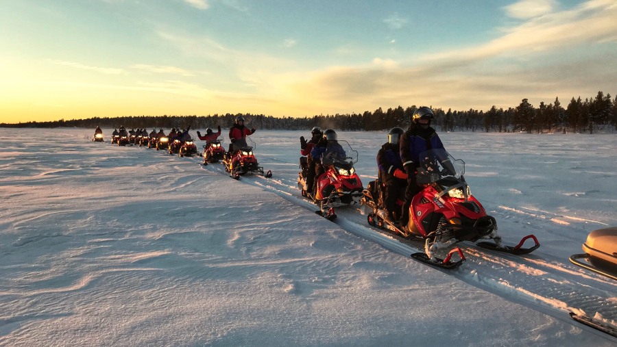 Snowmobile Caravan