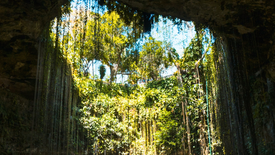 Marvel at Cenote Ik kil of Mexico