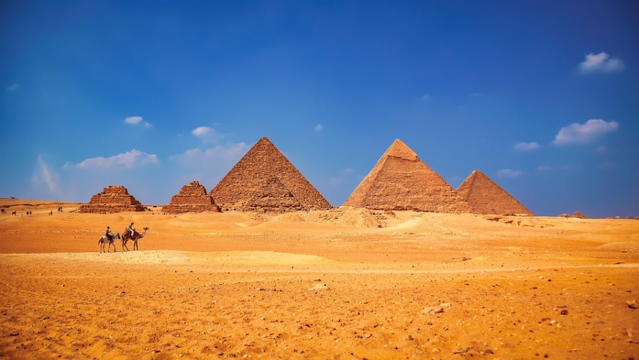 Giza Pyramids In Egypt