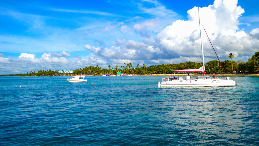 Boat ride at Saona Island