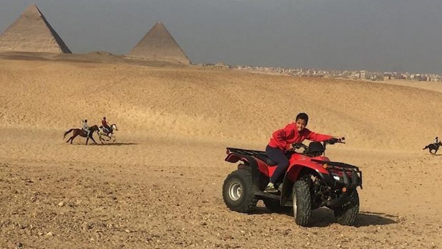 Travelers in ATVs