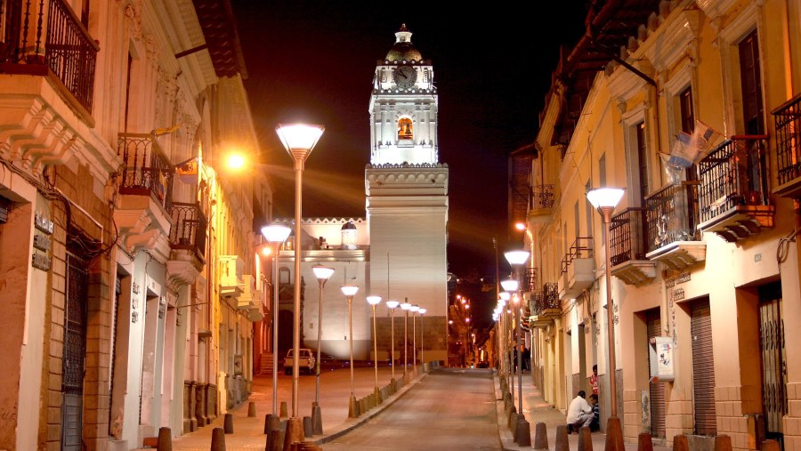 Quito Historic Center Local Street