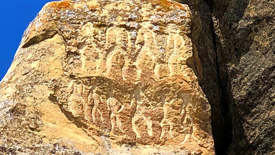 Rock Carvings - Petroglyphs in Azerbaijan