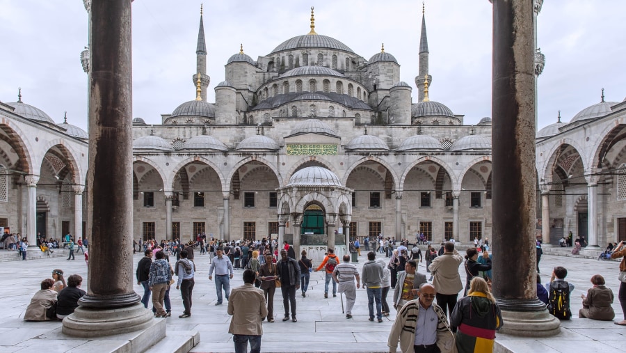 Go to the Blue Mosque in Istanbul