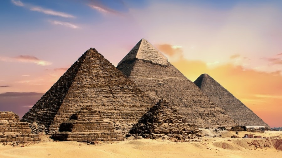 Marvel at the famous Pyramids of Giza
