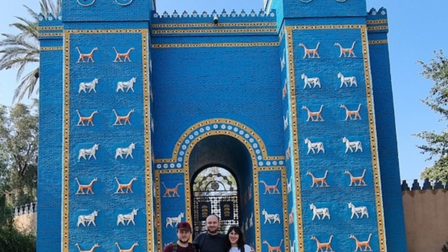 Travelers at the Ishtar Gate