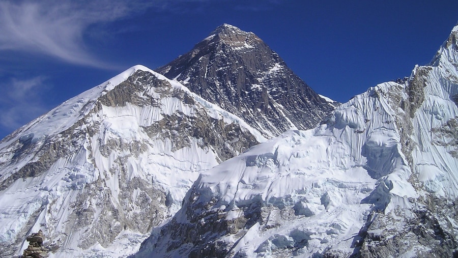View if Mt. Everest from Kalapatther.