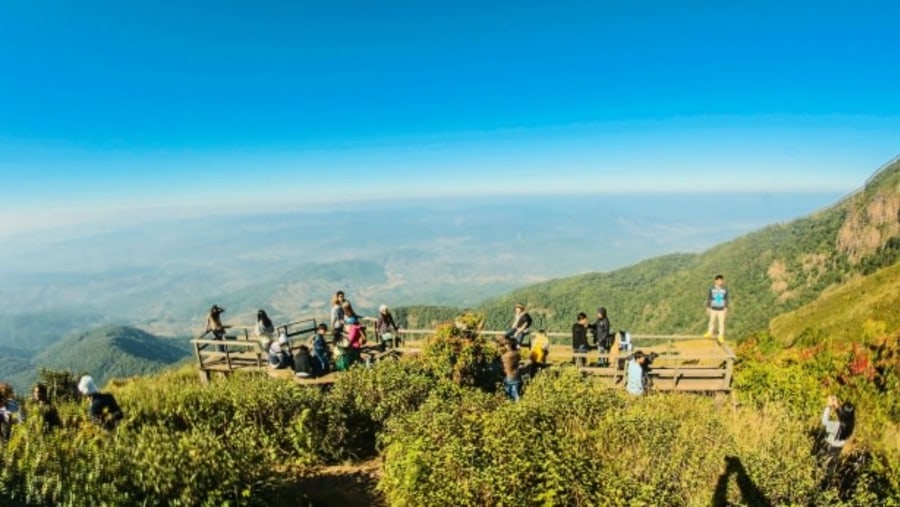 Tourists in Inthanon National Park