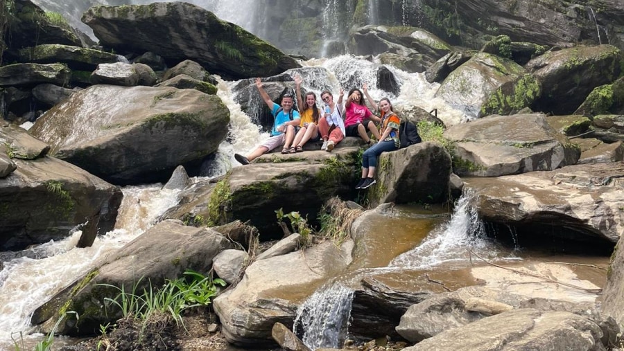 Travellers in the Mikumi National Park