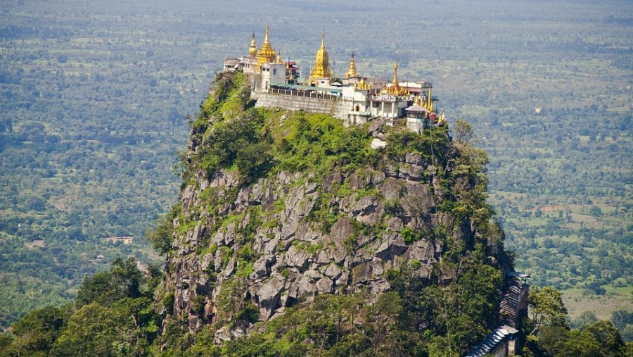 Nat temples atop Mount Popa
