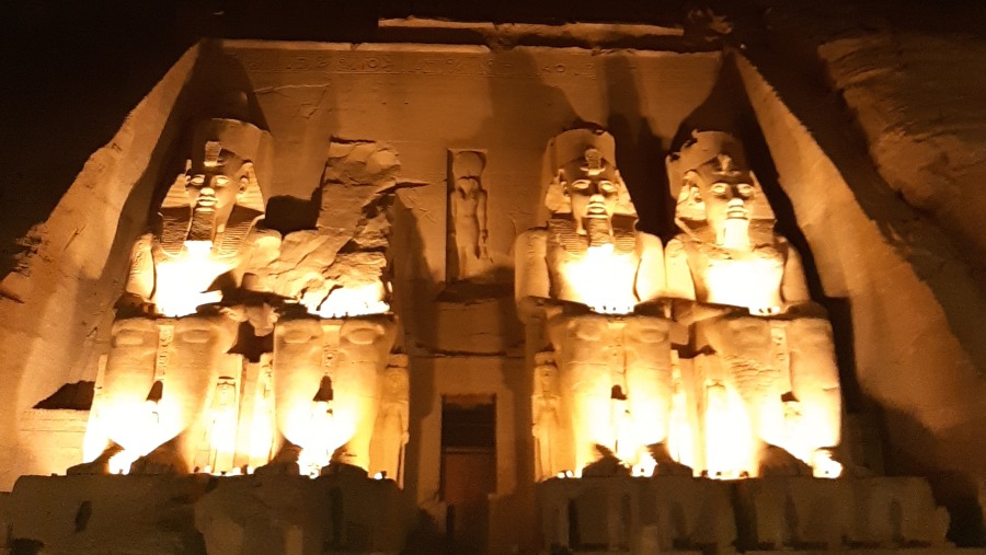 Sound and Light show at Abu simbel temple