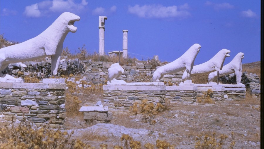 lion statues