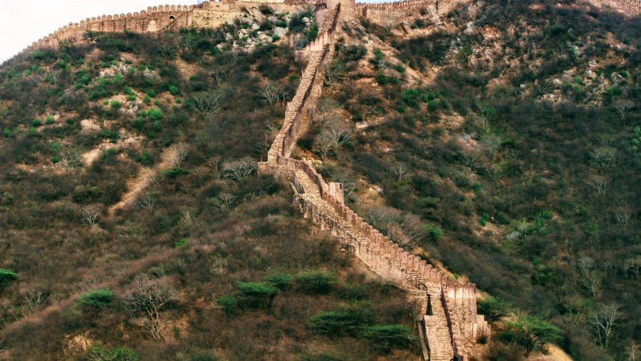 Take an elephant ride to Amer Fort