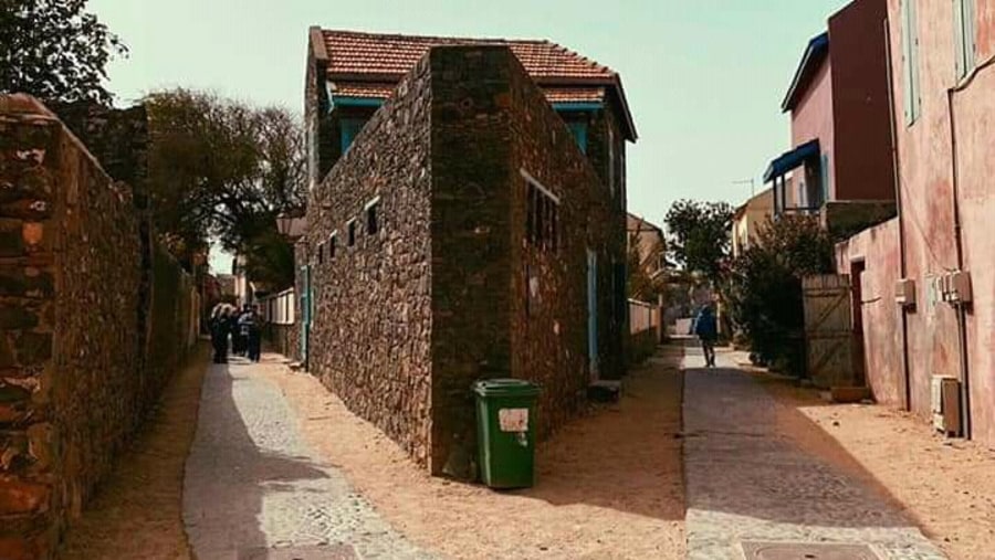 Narrow streets on goree island