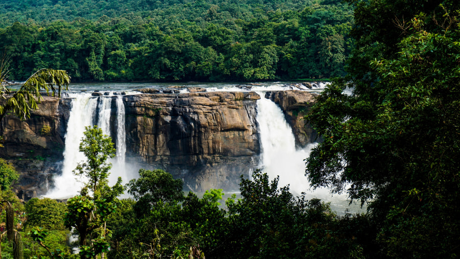 Visit the famous Athirappally Waterfalls