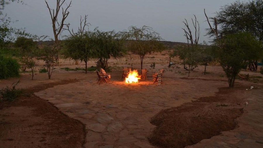 Campfire at the Lodge