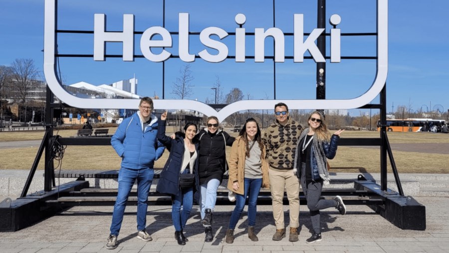 Travelers at Helsinki