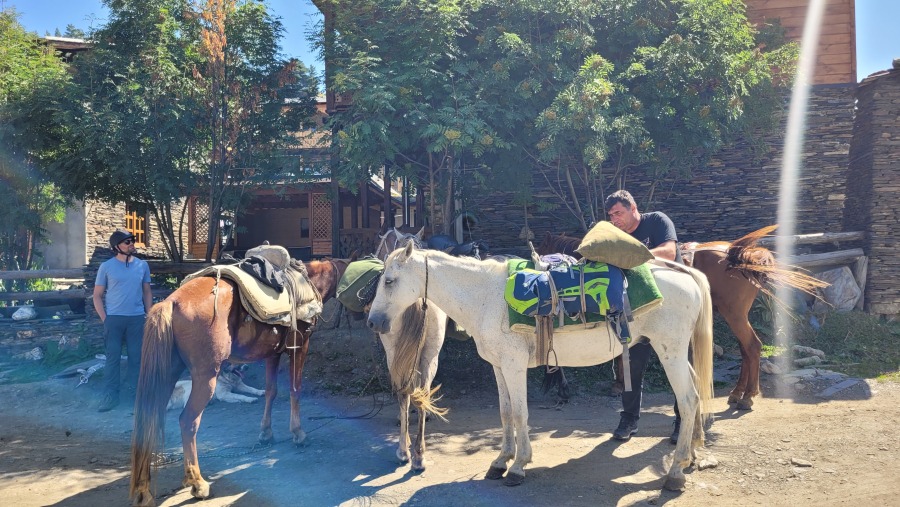 Horse riding in Tusheti