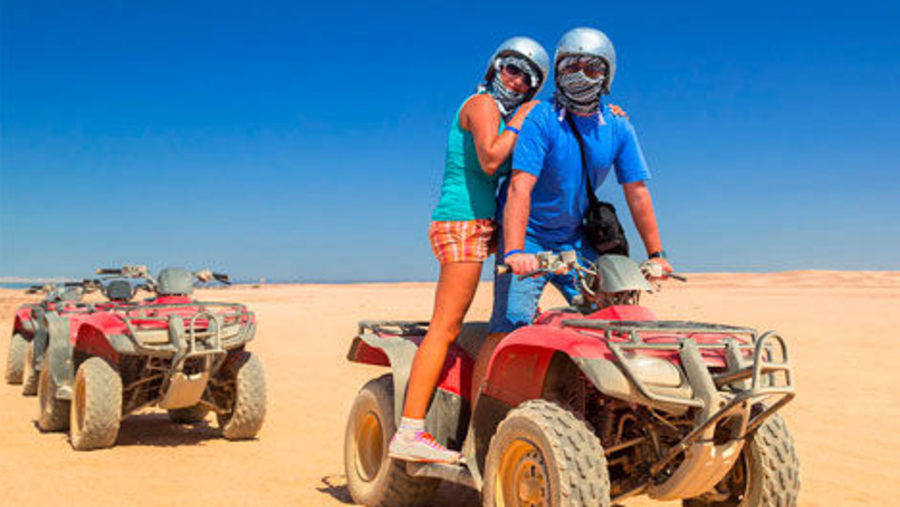 Tourists on Quad Bike