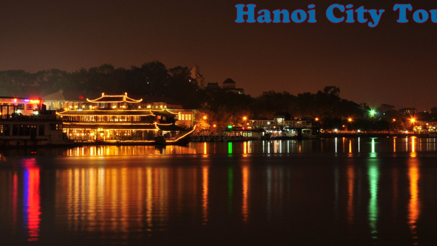 Hanoi Sparking at Night 