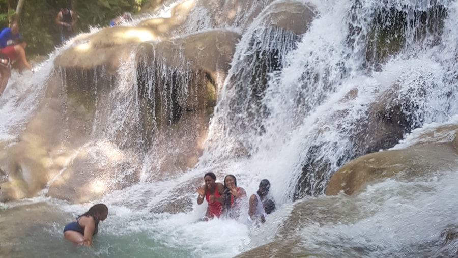 Have fun in the Dunn's River Waterfalls