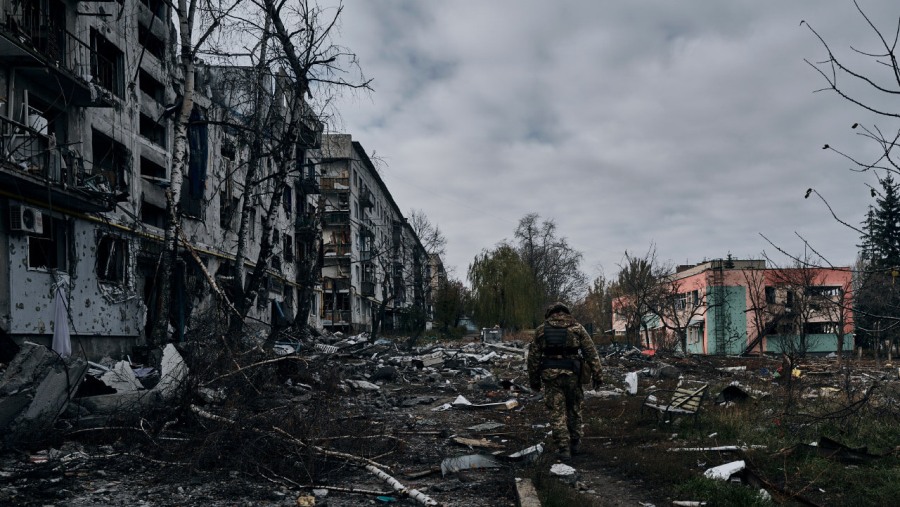 Wreckage in Ukraine