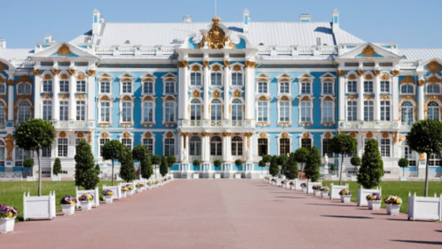 Catherine Palace In Saint Petersburg, Russia