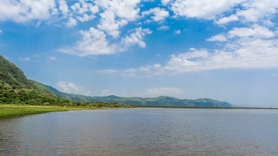 Lake Manyara, the seventh-largest lake of Tanzania by surface area