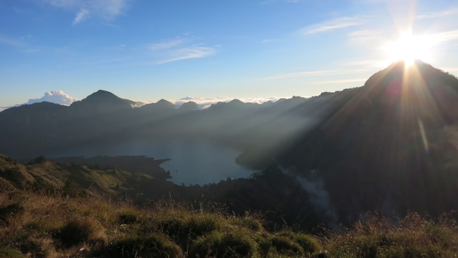 Sunrise view from Mount Rinjani