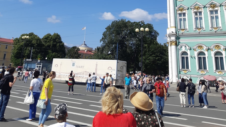 Palace square and the Winter Palace Saint Petersburg