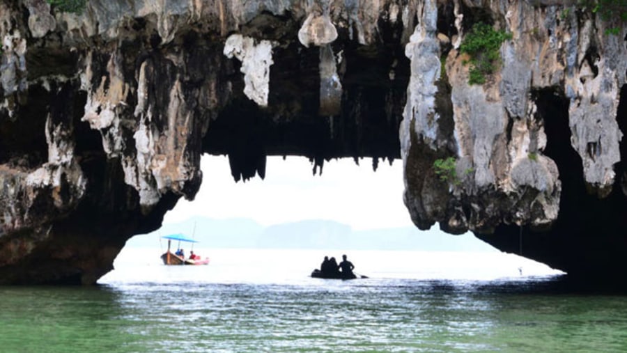 Admire the limestone caves