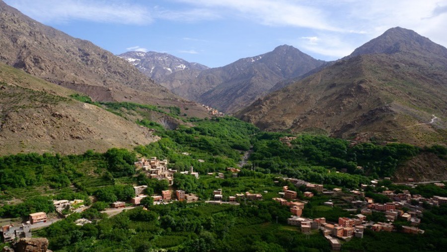 View of the Imnane valley in Morocco