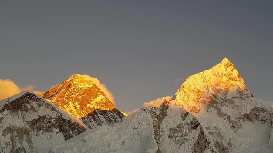 Sunset view of Mt. Everest 