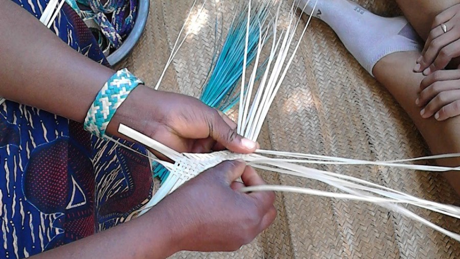 Mat weaving