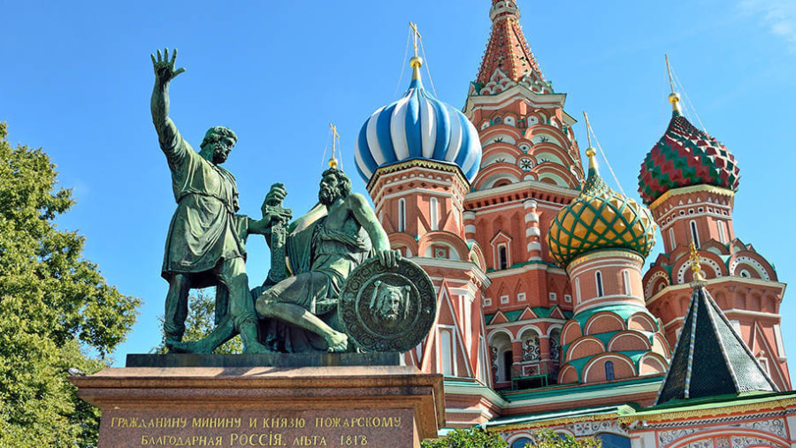 Monument to Minin and Pozharsky Moscow