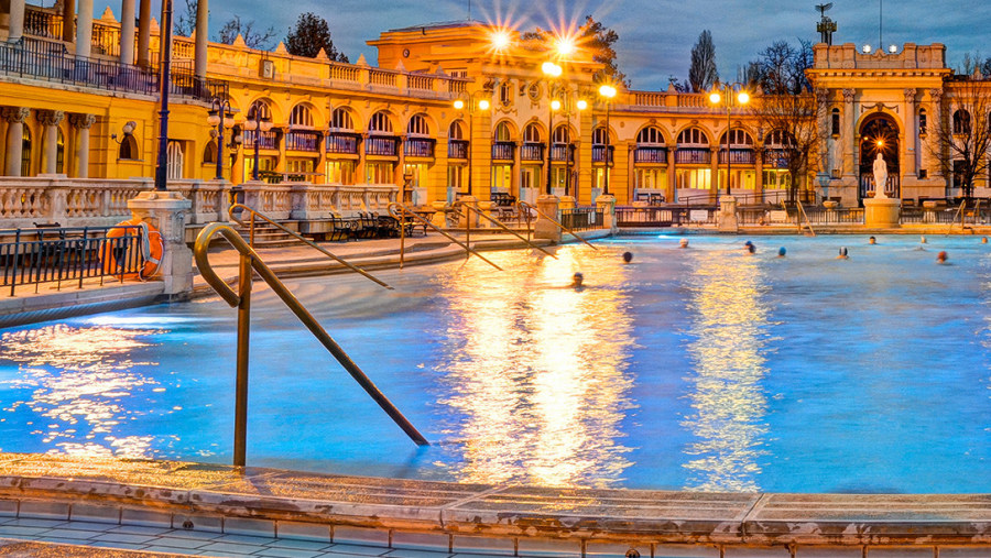 Hungarian Bath House In Budapest