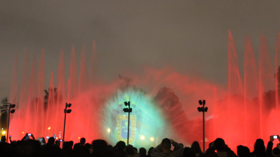 Light Show at the Fountain