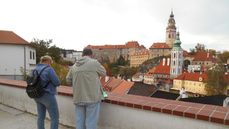 Tourists enjoying the tour