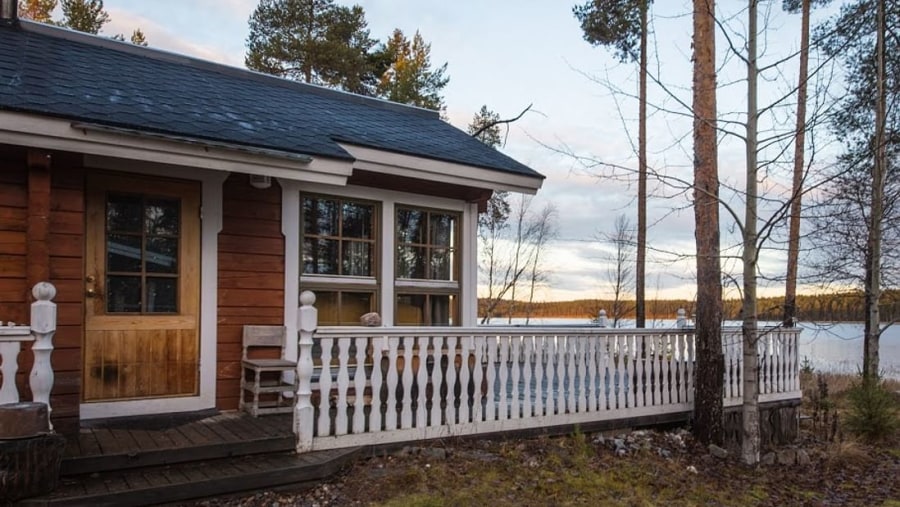 Lappish Wooden Cottage