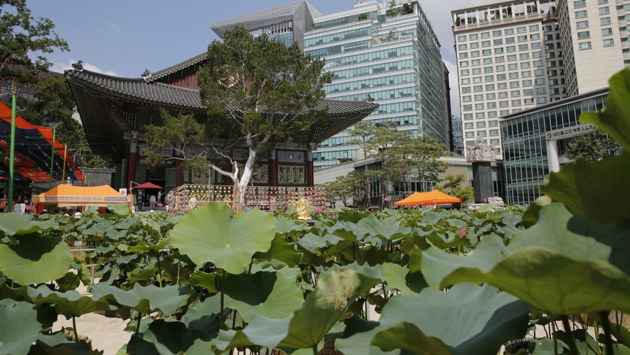 Jogyesa temple in Summer