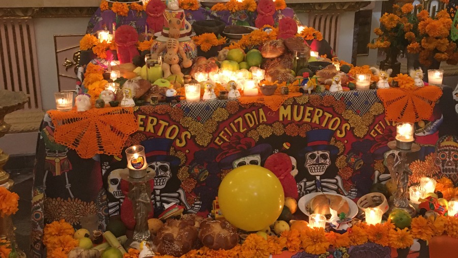Ofrenda de día de muertos en Tlaxcala