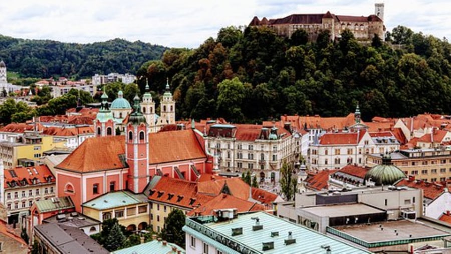 View Ljubljana Cityscape