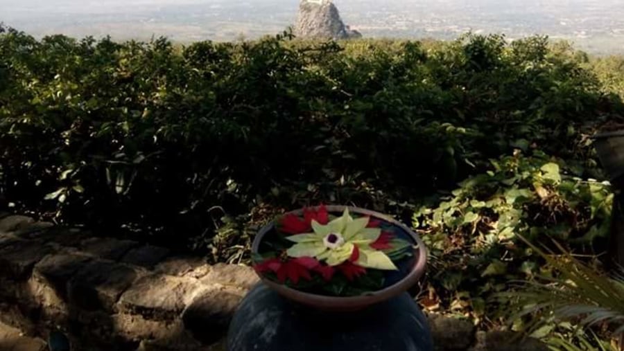 View of the volcano