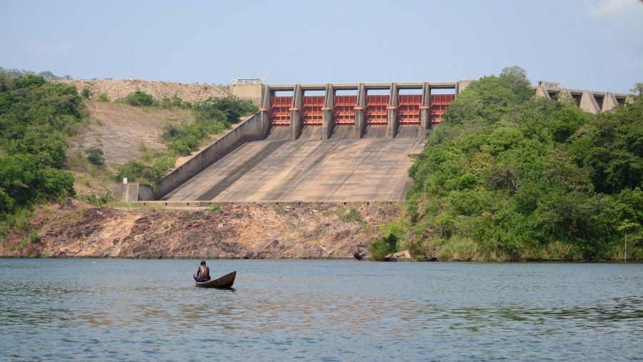 Hydro Electric Dam view at Akosombo