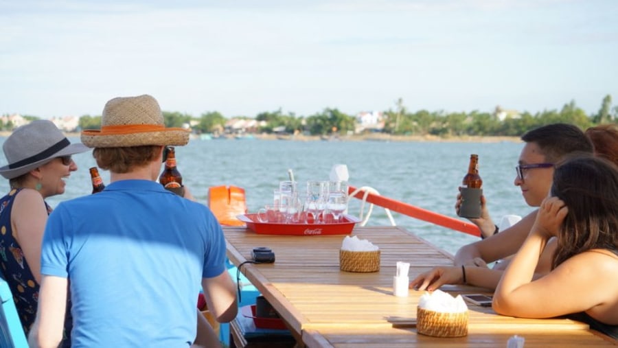 Tourists Enjoying The Boat Ride