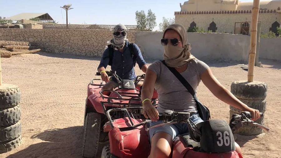 Ride an ATV at Hurghada, Egypt
