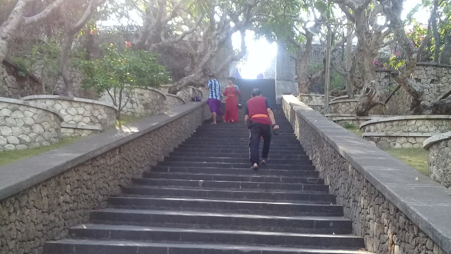 Uluwatu Temple's steps